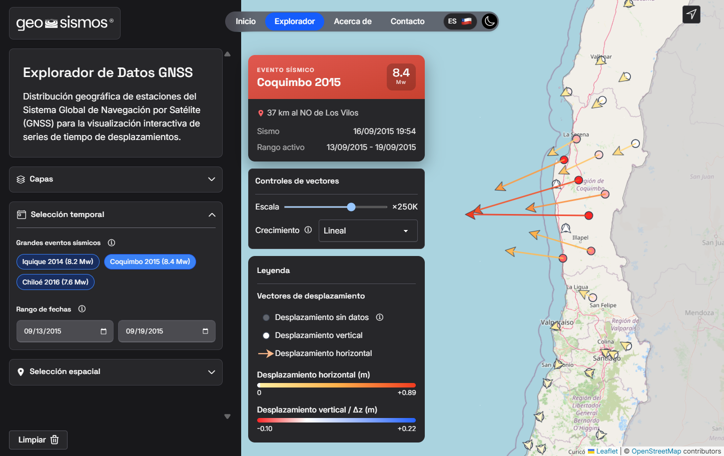 imagen descriptiva Plataforma GeoSismos